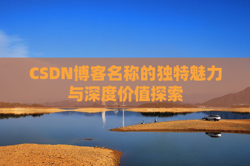 CSDN博客名称的独特魅力与深度价值探索